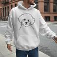 Line Art Dad Mom Dog Bichon Frise Men Hoodie Line Art Dad Mom Dog Bichon Frise Men Hoodie