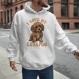I Love My Cavapoo For Mom Dad Kids Men Hoodie
