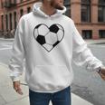 Soccer Ball Heart Idea For Mom Dad Kids T-Shirt Men Hoodie