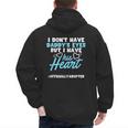 Adoption Announcement Day Dad Heart Small Men's Hoodie Back Print