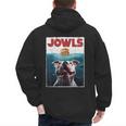 American Bulldog Jowls Burger Bully Dog Mom Dog Dad Men's Hoodie Back Print