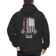 American Flag Go Kart Racing Race Dad Flag Men's Hoodie Back Print