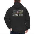 Army Dad With American Flag Camo For Veteran Day Women Kids Men Men's Hoodie Back Print
