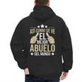 Así Como Se Ve El Mejor Abuelo Del Mundo Grandfather Dad Men's Hoodie Back Print