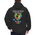 Autism Dad Of Autism Daughter Daddy Shirts Autistic Support Men's Hoodie Back Print