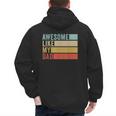 Awesome Like My Dad Men's Hoodie Back Print