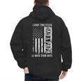 ON Back I Have Two Titles Dad Papa Fathers Day Grandpa Papa Men's Hoodie Back Print