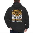 Barrel Racing Dad Horse Barrel Racer Men's Hoodie Back Print