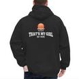 Basketball For Mom & Dad That's My Girl T-Shirt Men's Hoodie Back Print