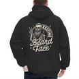 Bearded Dad Daddy Papa Father’s Day Resting Beard Face Men's Hoodie Back Print