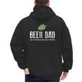 Beer Dad Shirt Cute Hops Drinking Men's Hoodie Back Print