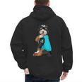 Bernedoodle I Love Dad Tattoo Apparel Dog Dad Dads Men's Hoodie Back Print