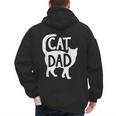 Best Cat Dad Fathers Day Men Kitty Daddy Papa Christmas Meow Men's Hoodie Back Print