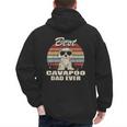 Best Cavapoo Dad Ever Vintage Retro Dog Dad Men's Hoodie Back Print