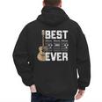 Best Dad Ever Guitarist Father D-A-D Chord Guitar Men's Hoodie Back Print