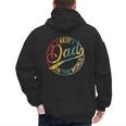 Best Dad In The World Father's Day Vintage Dad Men's Hoodie Back Print