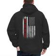 Best Dog Dad Ever American Flag For Best Father Men's Hoodie Back Print