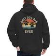 Best Dog Dad Ever Vintage Father's Day Dog Lover Men's Hoodie Back Print