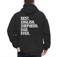 Best English Shepherd Dad Ever Dog Owner Daddy Father's Day Men's Hoodie Back Print