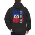 Best Haitian Dad Ever Haiti Daddy Father's Day Men's Hoodie Back Print