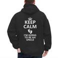 Best Uncle Art For Men Dad Pregnancy Reveal New Uncle To Be Men's Hoodie Back Print