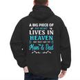 A Big Piece Of My Heart Lives In Heaven My Mom And Dad Men's Hoodie Back Print