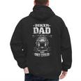 Biker Dad Like a Normal Dad Only Cooler Motorcyclist Men's Hoodie Back Print