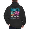 Boots Or Bows Dad Loves You Gender Reveal Party Men's Hoodie Back Print