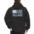 Boy Dad Proud Dad Of Boy Father Of Boy Shirt For Dad US Flag Men's Hoodie Back Print