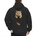 British Shorthair Cat Pocket Cat Mom Cat Dad Cat Lover Men's Hoodie Back Print British Shorthair Cat Pocket Cat Mom Cat Dad Cat Lover Men's Hoodie Back Print