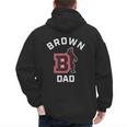 Brown University Bears Arched Dad Men's Hoodie Back Print
