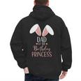 Bunny Dad Of The Birthday Princess Matching Family Men's Hoodie Back Print