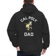Cal Poly Mustangs Arched Dad Men's Hoodie Back Print