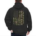 Camo Cat Treat Dealer American Flag US Cat Dad 4th Of July For Men Women Men's Hoodie Back Print