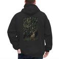 Camo Deer American Flag Graphic Hunting Men Dad Boys Men's Hoodie Back Print