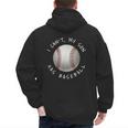 I Can't My Son Has Baseball Practice For Moms Dads T-Shirt Men's Hoodie Back Print