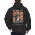 Cat Dad Club Life Is Better With Cats Cat Dad Cat Men's Hoodie Back Print