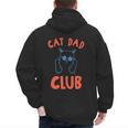 Cat Dad Club Life Is Better With Cats Retro Cat Dad Men's Hoodie Back Print