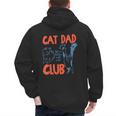 Cat Dad Club Life Is Better With Cats Cat Dad Retro Men's Hoodie Back Print