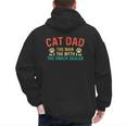 Cat Dad The Man The Myth Cat Lover Kitten Owner Kitty Men's Hoodie Back Print Cat Dad The Man The Myth Cat Lover Kitten Owner Kitty Men's Hoodie Back Print