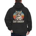 Cat Daddy Shirt Men Cat Lover Dad Fathers Day Men's Hoodie Back Print