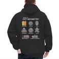 Cat Geometry Math Cat For Cat Dad Cat Mom Kids Men's Hoodie Back Print