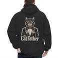 Cat Lover The CatFather Cat Dad Men's Hoodie Back Print