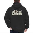 The Catfather Cat Dad Father's Day Cat Lover Men's Hoodie Back Print