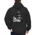 The Catfather Fathersday Best Birthday Cat Dad Men's Hoodie Back Print