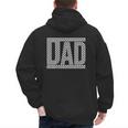 Checkered Racing Birthday Party Matching Family Race Car Dad Men's Hoodie Back Print