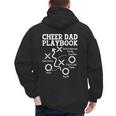 Cheer Dad Cheerleader Playbook Men's Hoodie Back Print Cheer Dad Cheerleader Playbook Men's Hoodie Back Print
