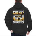 Cheer Dad Cheerleader I Thought She Said Beer Competition Men's Hoodie Back Print