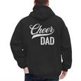 Cheer Dad Green Cheerleading Matching Parents Men's Hoodie Back Print