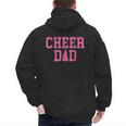 Cheer Dad Vintage Retro Cheerleading Pink Men's Hoodie Back Print